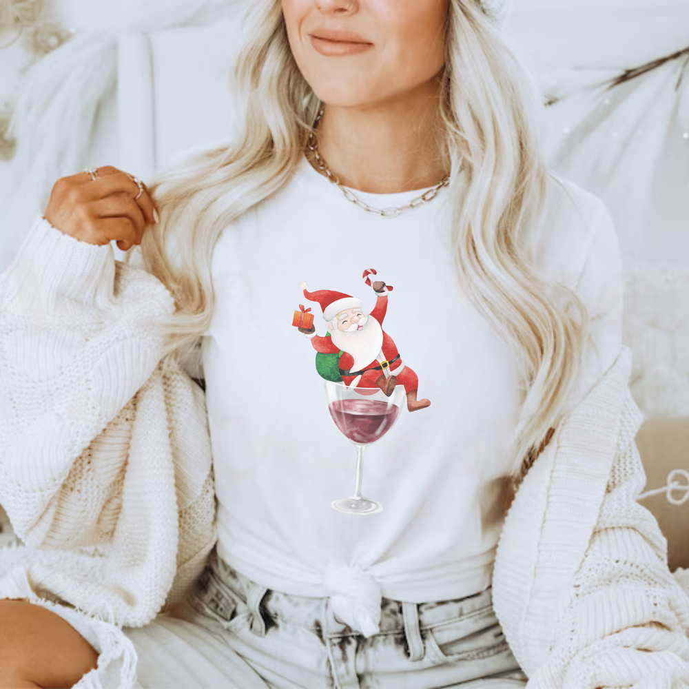 Santa Wine Tee