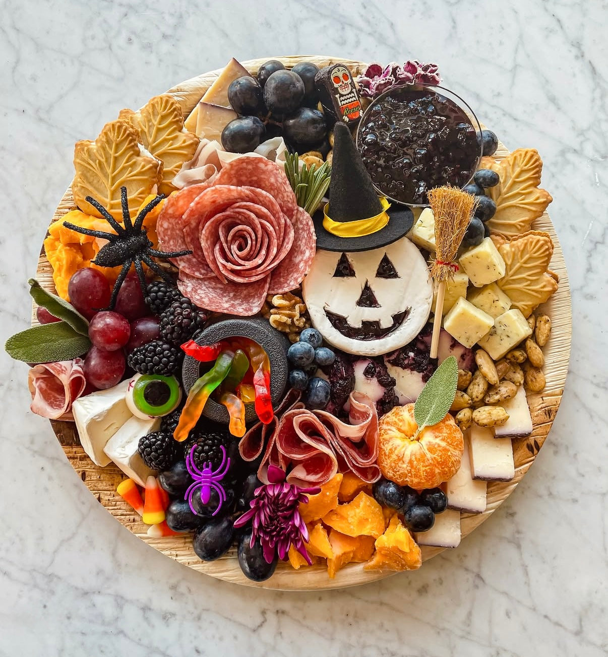 Spooky Charcuterie Board Building
